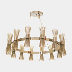 Gold Plated Brass Athena Suspension Light