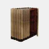 Gold Plated Brass Bedside Table