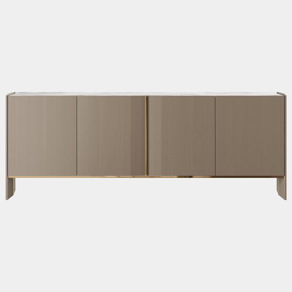 The Private Label Everson Sideboard With Oak Veneer & Brass Details