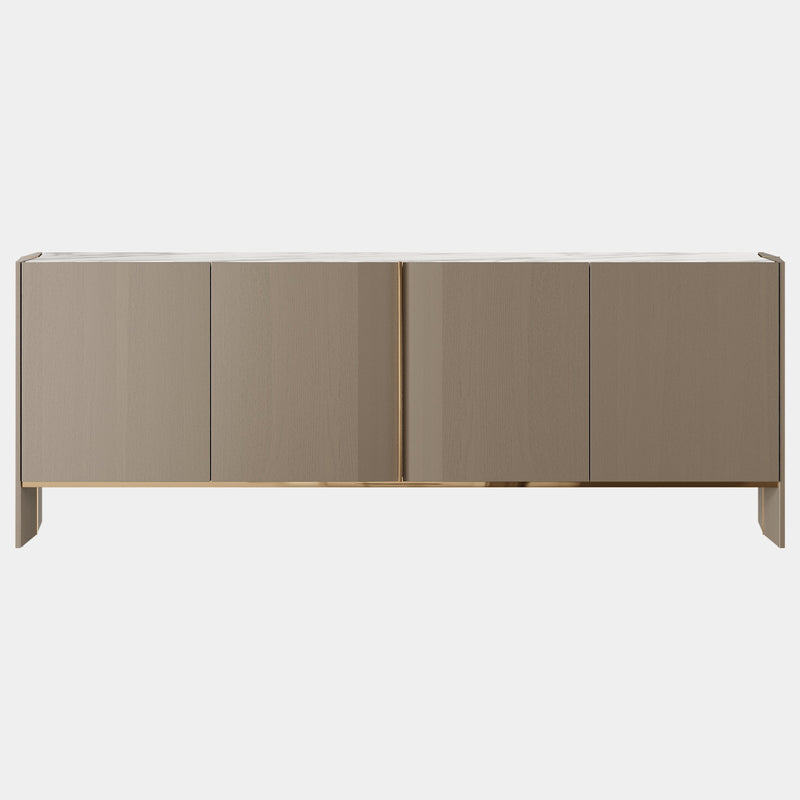 The Private Label Everson Sideboard With Oak Veneer & Brass Details