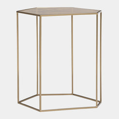 Harper Brown Tinted Glass Side Table