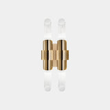 Celeste Wall Lamp: Modern Entryway Lighting (Gold & Crystal)