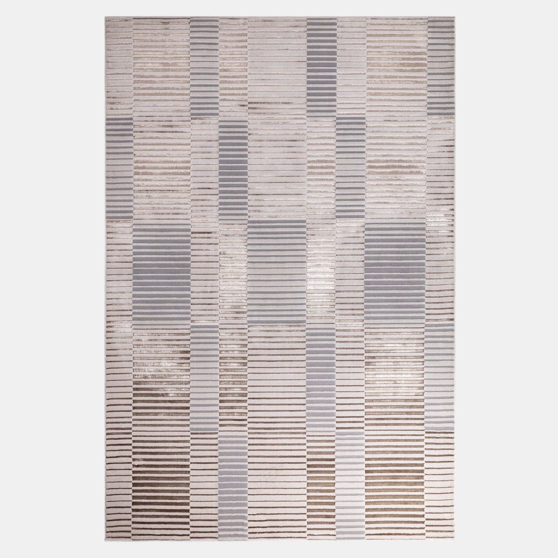 High-Shine Aurora Ripple Metallic Luxury Rug | Touched Interiors