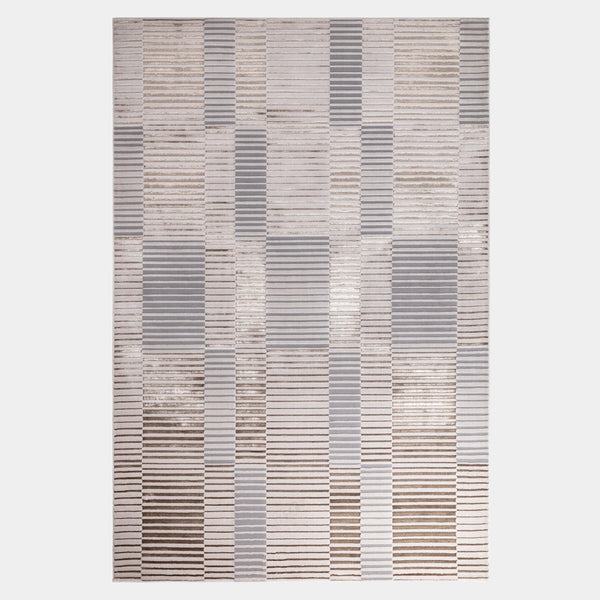 High-Shine Ripple Metallic Luxury Rug