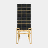 Hive Black Lacquer & Golden Brass Luxury Bar Cabinet