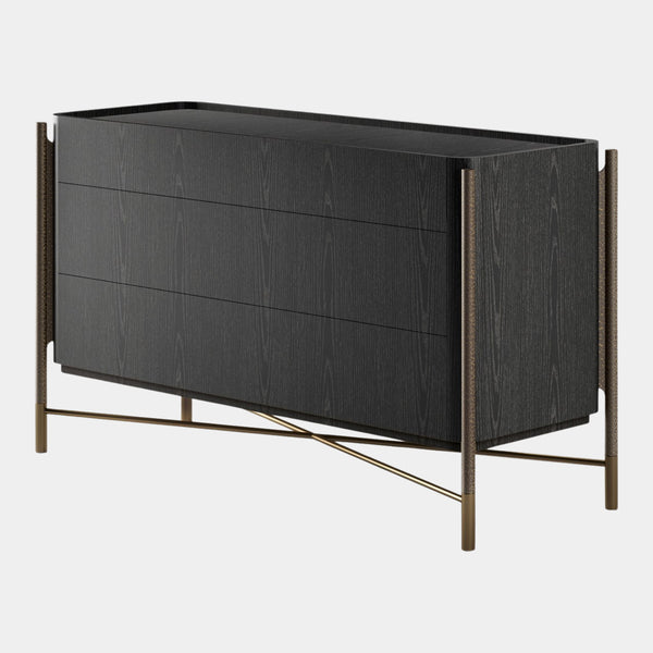 Italian Black Ash Luxury Chest of Draws