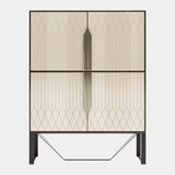 Italian Rocco Cabinet with Metal Detailing