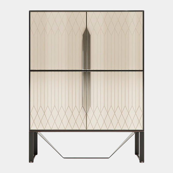 Italian Rocco Cabinet with Metal Detailing