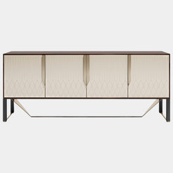 Italian Rocco Sideboard with Metal Detailing