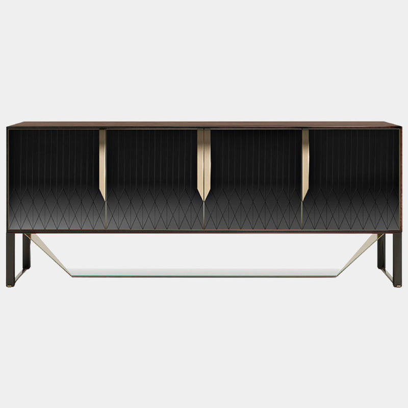 Italian Rocco Sideboard with Metal Detailing