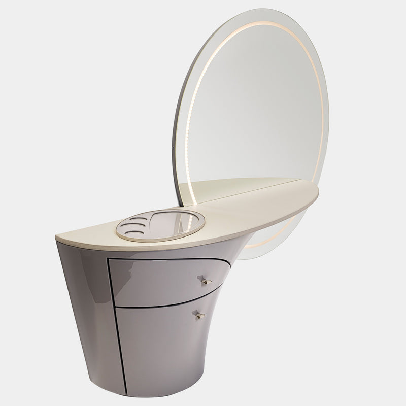 Ultrasonic Wood Construction Makeup Vanity: The Visionnaire Jet Plane Makeup Unit boasts innovative ultrasonic wood construction for a sleek and modern look. This luxurious vanity is perfect for the discerning beauty enthusiast.