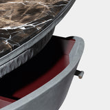 Caffè Amaro Marble Top Desk: The Visionnaire Jet Plane Desk is offered with a stunning Caffè Amaro marble top, adding a touch of timeless elegance to your home office.