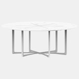 Nero Circular Marble Outdoor Dining Table