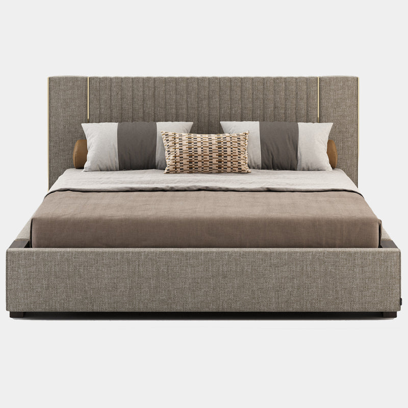 La Brasa Bed with Smoked Eucalyptus & Polished Golden Detailing