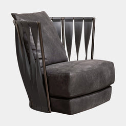Leather Belt Luxury Italian Armchair