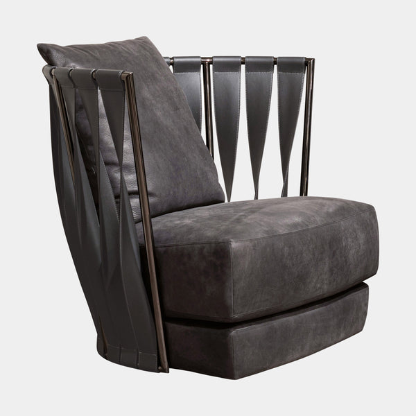 Leather Belt Luxury Italian Armchair