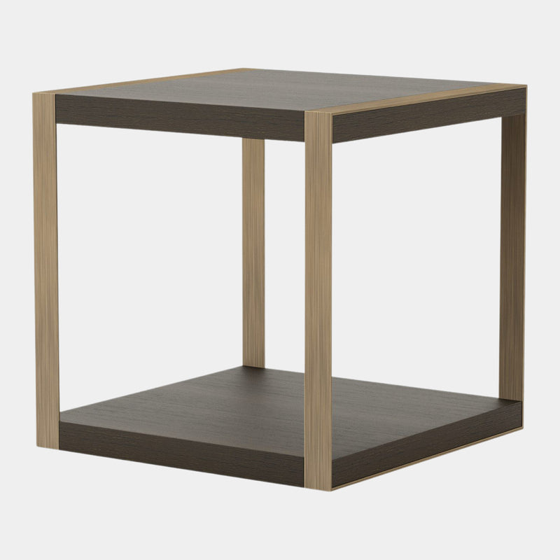 Loire Matte Brass Luxury Side Table