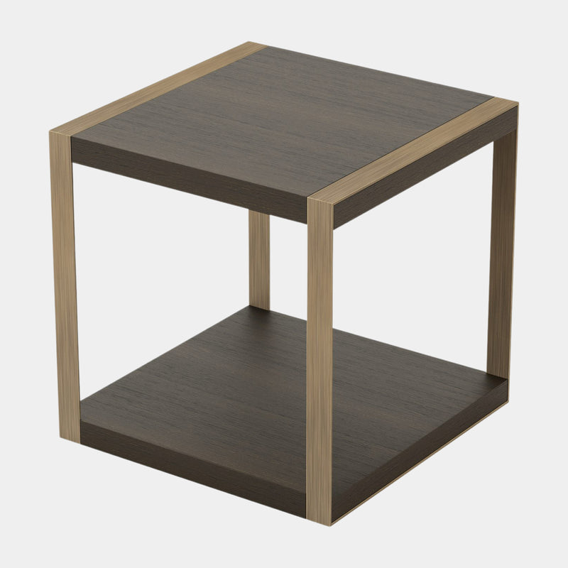 Loire Matte Brass Luxury Side Table