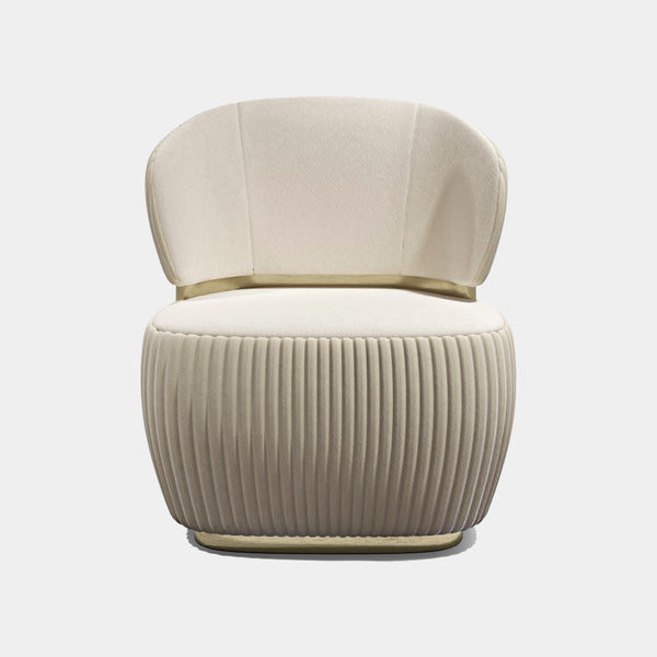Louis Contoured Shell Luxury Armchair