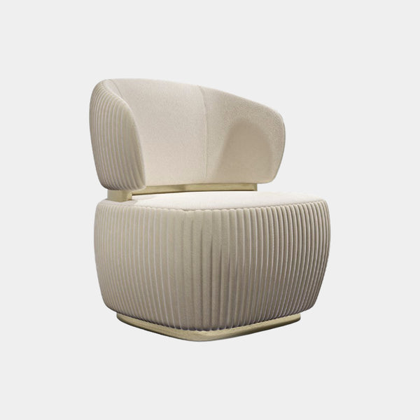 Louis Contoured Shell Luxury Armchair