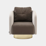 Luxo Maria Armchair with Golden Base