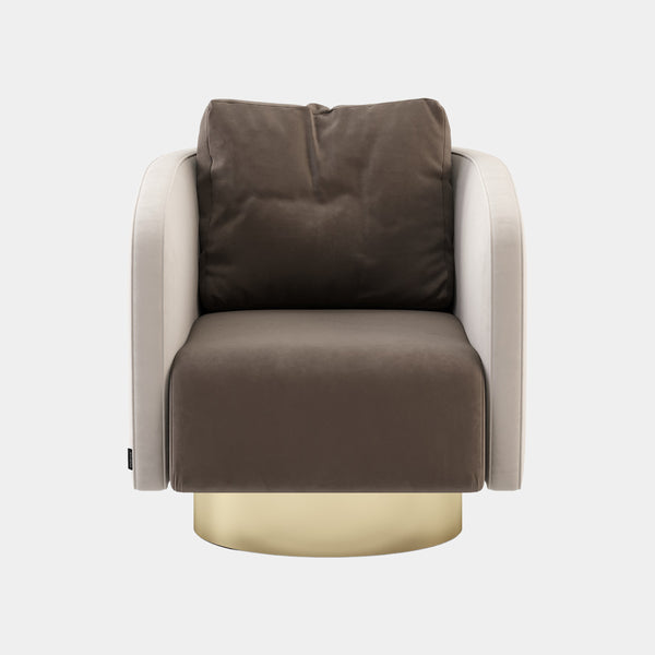 Luxo Maria Armchair with Golden Base