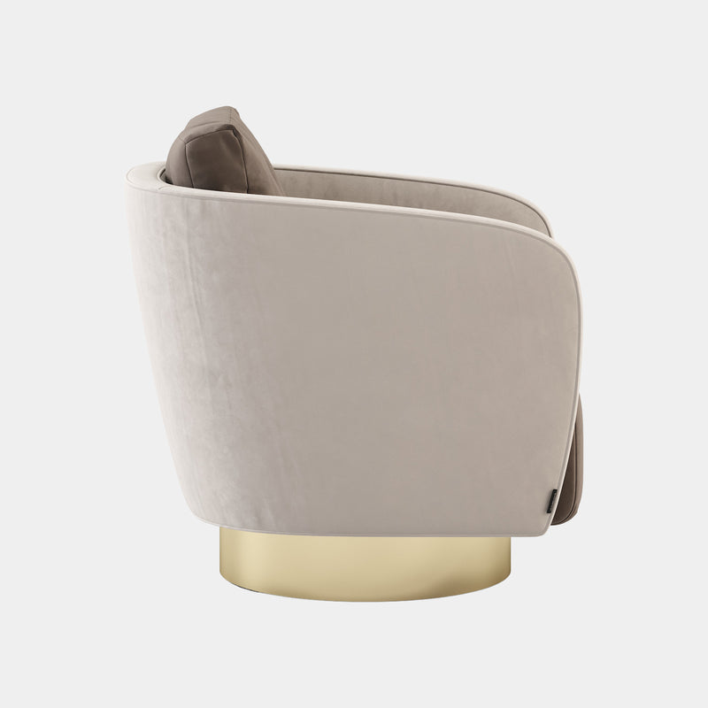 Luxo Maria Armchair with Golden Base