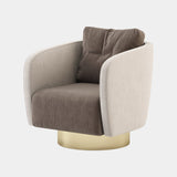 Luxo Maria Armchair with Golden Base