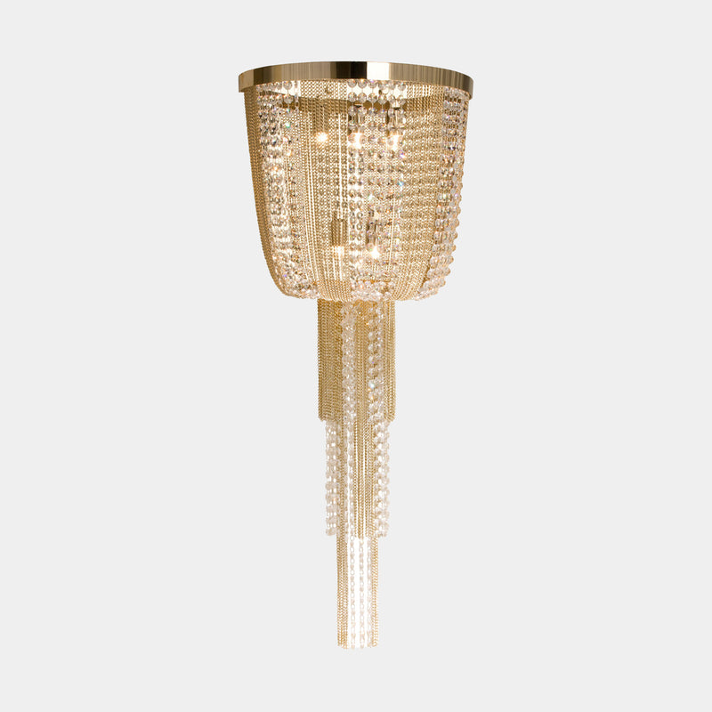 Luxo Wall Lamp With Swarovski Crystals