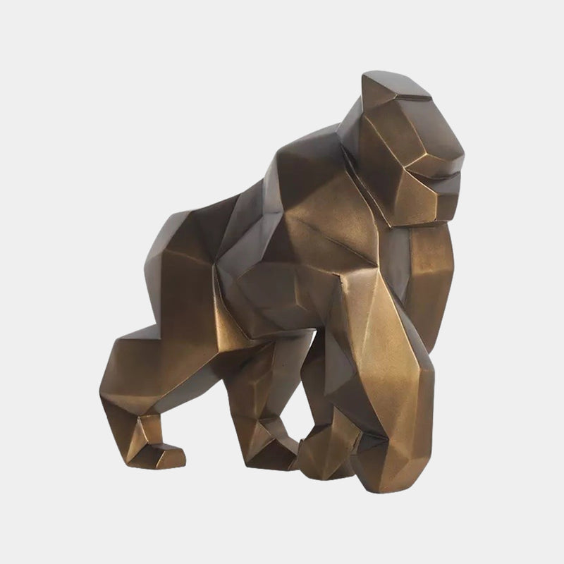 Luxury Bronzage Gorilla Statue