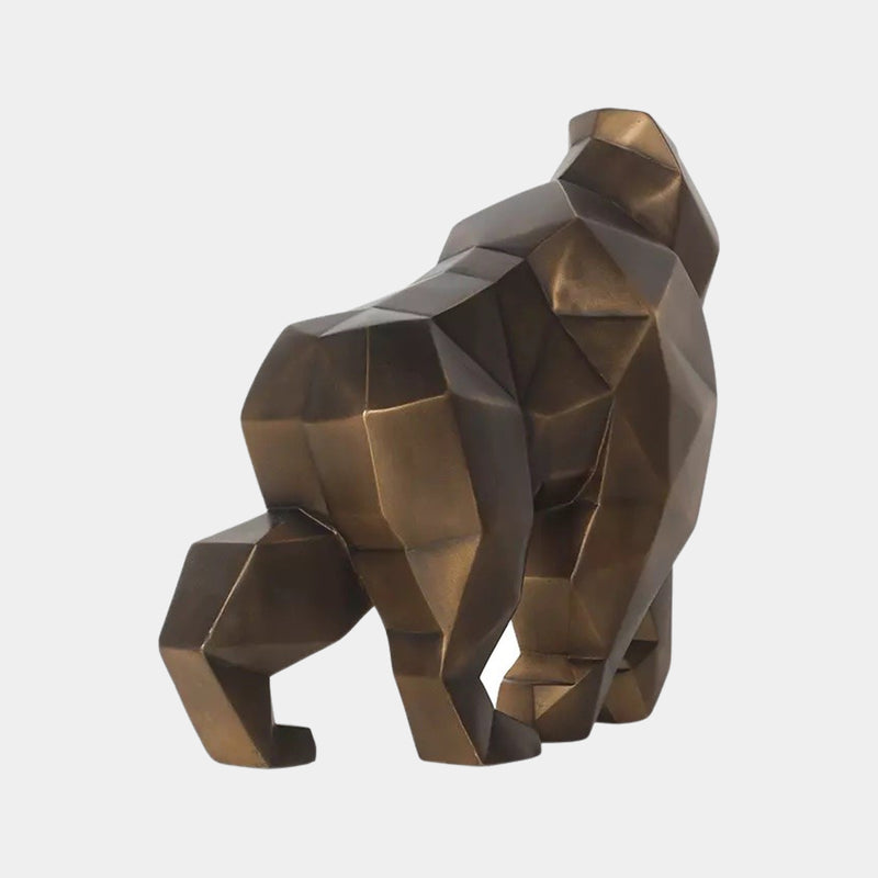 Luxury Bronzage Gorilla Statue