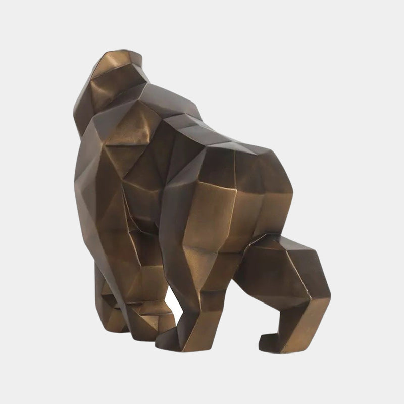 Luxury Bronzage Gorilla Statue