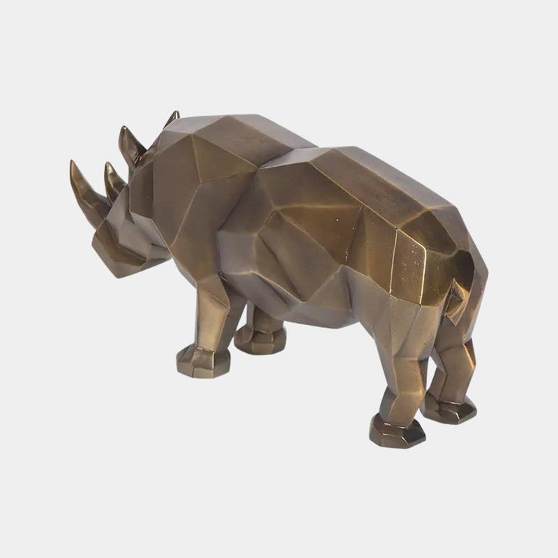 Luxury Bronzage Rhinoceros Statue