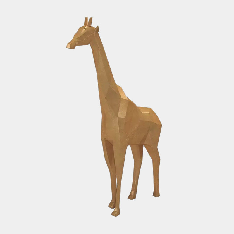 Luxury Gold Leaf Giraffe Statue