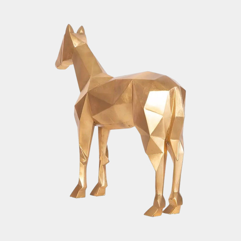 Luxury Gold Leaf Horse Statue