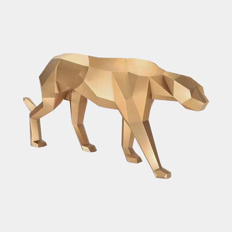 Luxury Gold Leaf Puma Statue