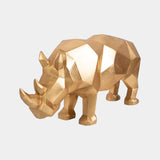 Luxury Gold Leaf Rhinoceros Statue