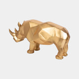 Luxury Gold Leaf Rhinoceros Statue