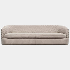 Luxury Quilted Metal Belt Sofa