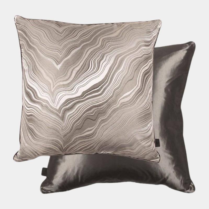 Marbleous Khaki Luxury Feather Padded Cushion