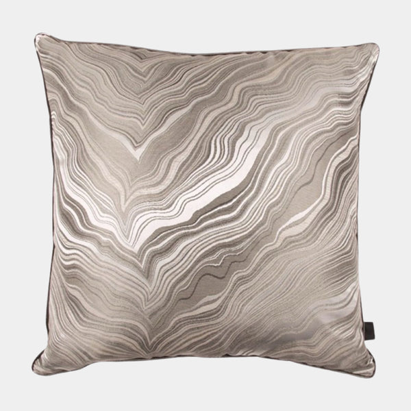 Marbleous Khaki Luxury Feather Padded Cushion