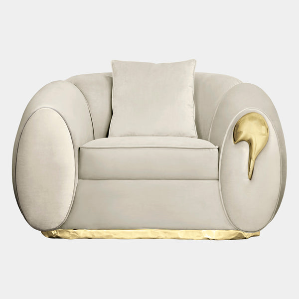 Marcella Golden Drip Armchair