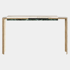 The Private Label Mirus Console Table: Show Stopper in Brass and Marble