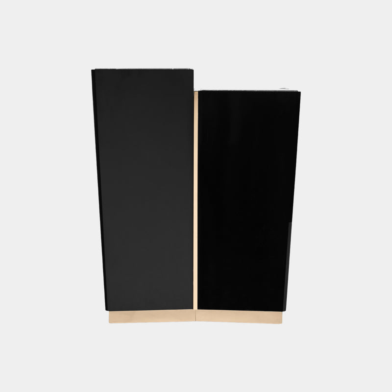 Marseille Side Table with Golden Detailing