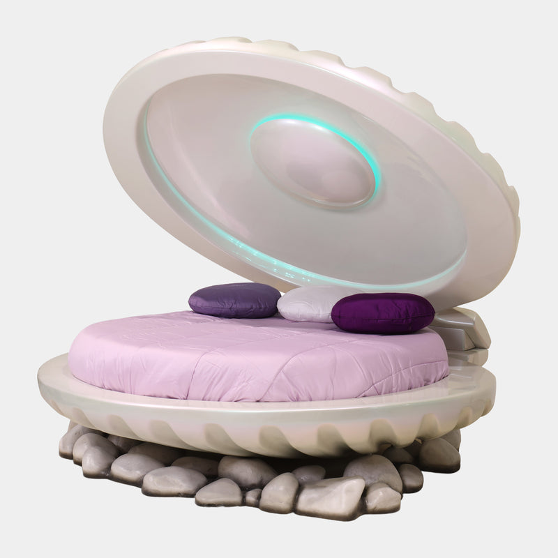 Mermaid Shell Bed with Colour-Changing Lighting