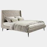 Mersonie Nabuk Leather Luxury Bed