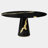 Molten Dining Table with Gold Veining