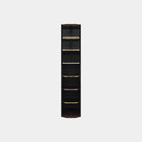 Monticello Modular Gold, Walnut Root & Leather Luxury Closet