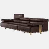 Montparnasse by Visionnaire: The epitome of modern living. This luxurious modular collection features a sofa, chaise longue, armchair, and pouffe, all meticulously crafted for unparalleled comfort and style.