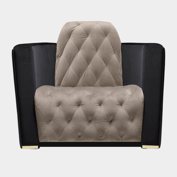 Nabeel Black & Gold Luxury Armchair